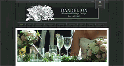 Desktop Screenshot of dandelionfloralandfoliage.com.au